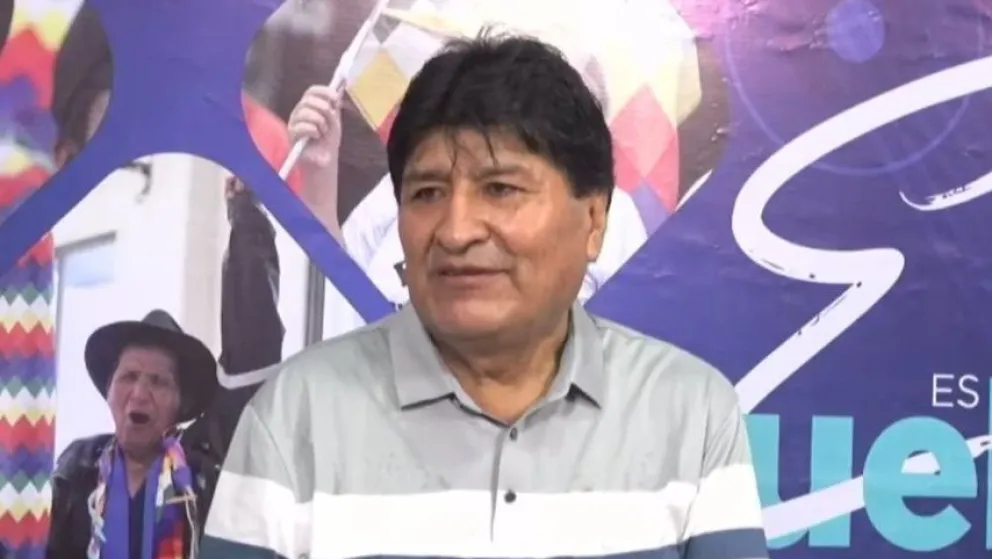 El exmandatario durante su programa dominical, en RKC, esta mañana. Foto: DTV