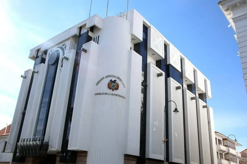 Las oficinas del  Consejo de la Magistratura en Sucre. Foto: ABI