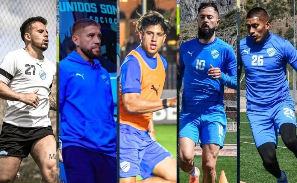 Los académicos Vaca (izq.), Torrén, Ramírez, Sávio y Saavedra. Fotos: Club Bolívar.