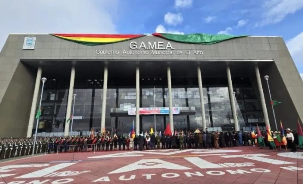 Oficinas de la Alcaldía de El Alto. Foto: Facebook de Eva Copa