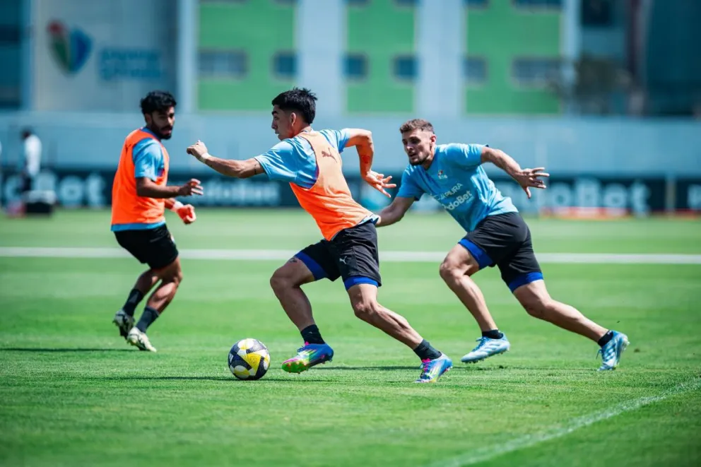 Los rimenses retornaron este martes a sus entrenamientos para alistar el choque con Bolívar. Foto: SC