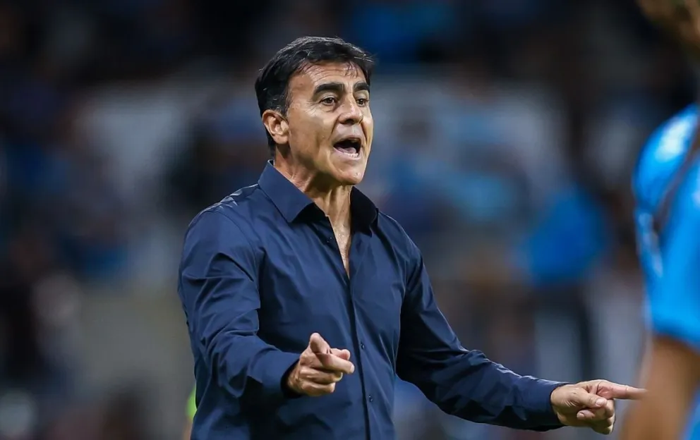 Quinteros durante un partido del Gremio. Foto: Archivo Digital.