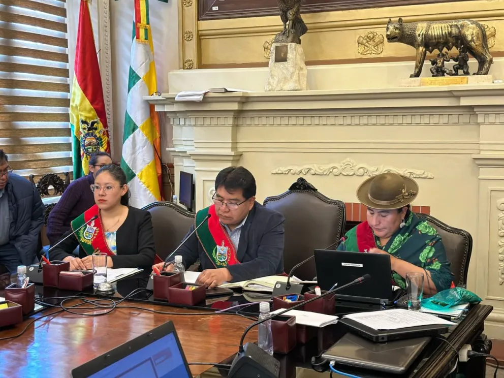 La nueva directiva del Concejo Municipal de La Paz. Foto: Concejo Municipal