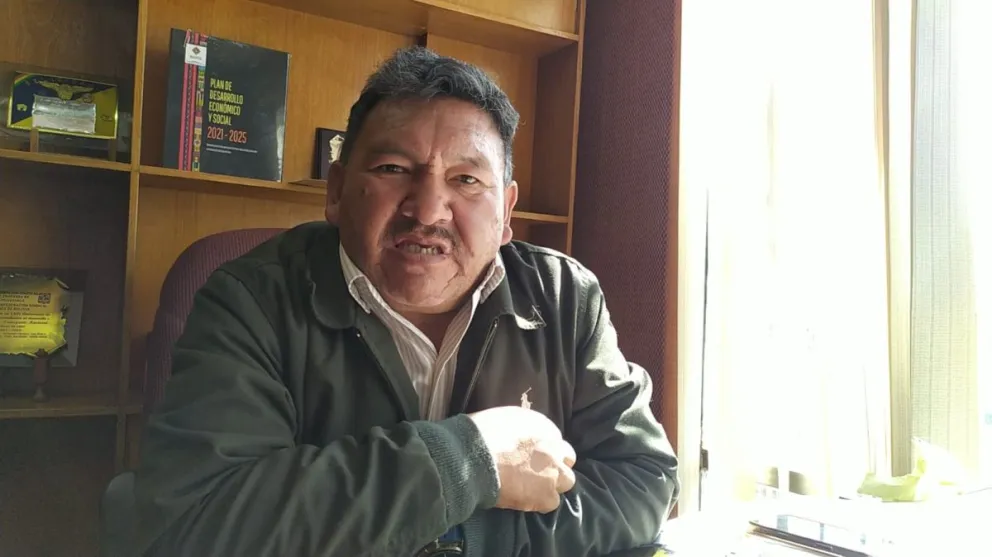 Víctor Tarqui, dirigente de la Confederación de Choferes de Bolivia. Foto: Erbol