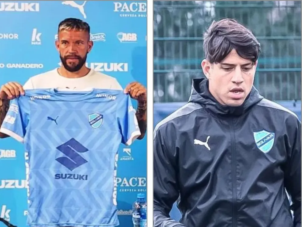 Miguel Torrén y Rubén Ramírez, dos refuerzos de Bolívar que aún no funcionan. Fotos: Archivo digital