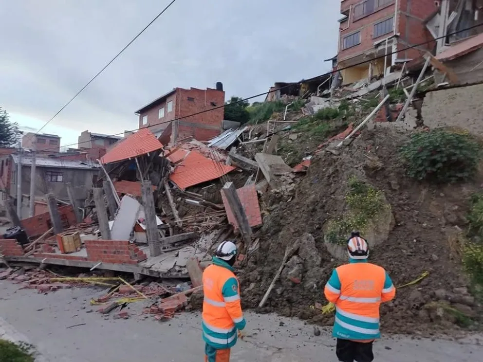La vivienda en San Isidro que se vino abajo. Foto: Encontrados