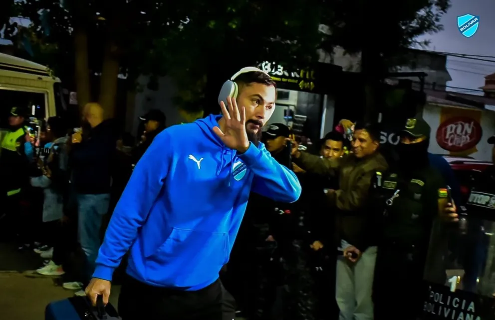 Sávio previo a un partido anterior con la Academia. Foto: Club Bolívar.