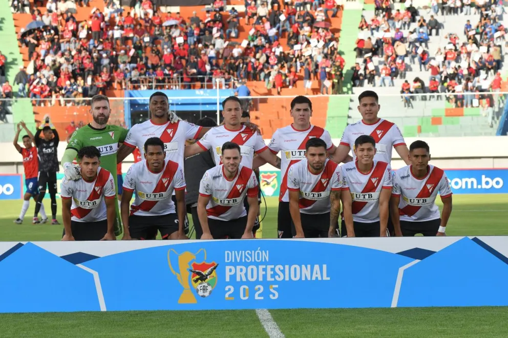El equipo millonario que goleó a Wilstermann por 7-2 en Cochabamba. Foto: APG