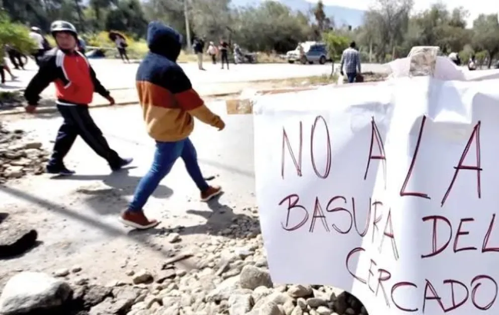Bloqueo en Colcapirhua. Foto: Opinión