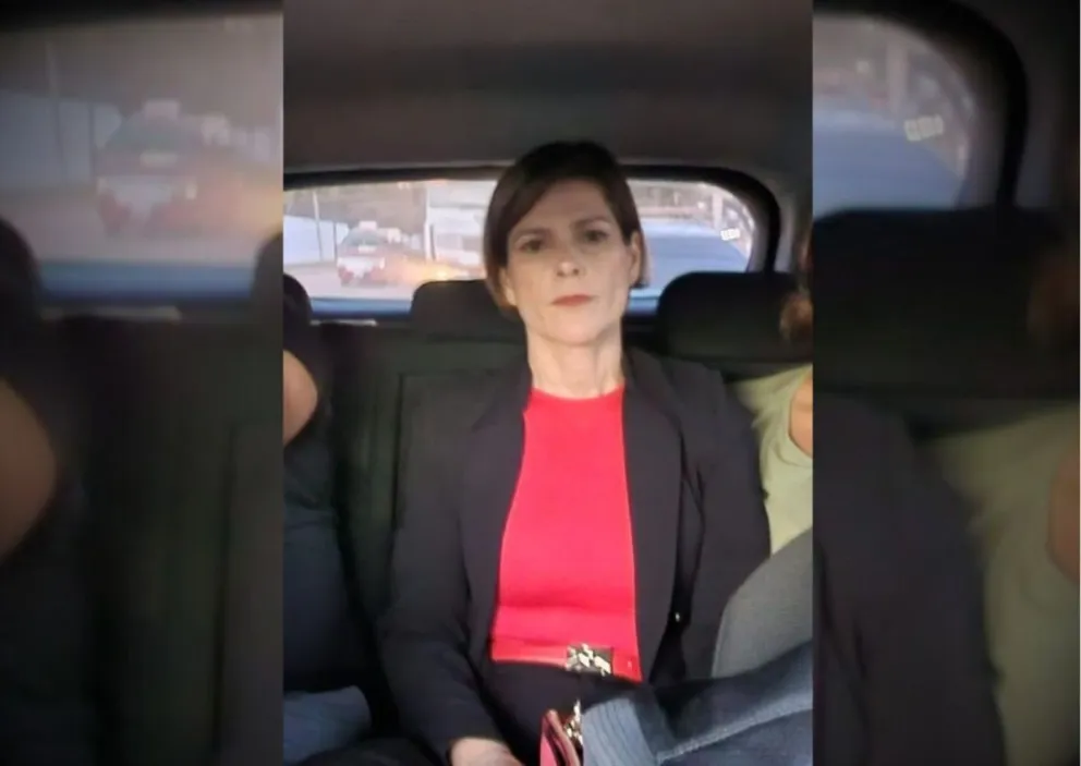 La juez Moreno en una imagen que circuló en los medios la mañana de este lunes.