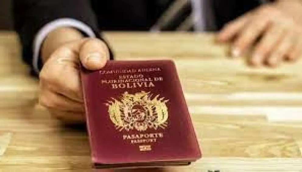 Un pasaporte. Foto: Embajada de Bolivia ante Bélgica