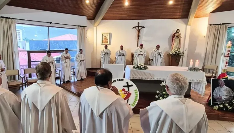 Una vista de la penúltima jornada de la CVXI Asamblea de Obispos de Bolivia. Foto: CEB