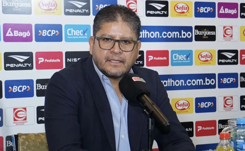 El técnico Villegas le dio respaldo a Terceros. Foto: APG. 