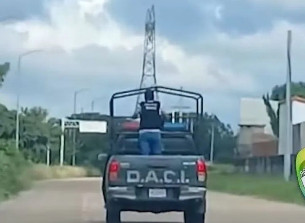 La juez cerca del penal de Palmasola, este miércoles. Foto: Captura de video