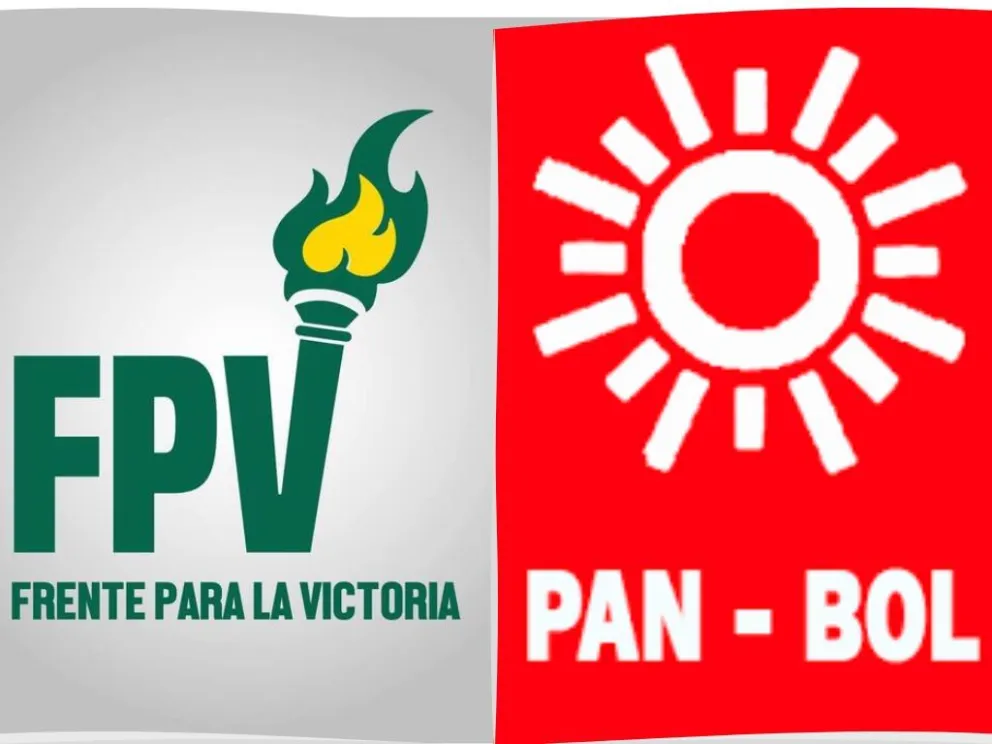 Las siglas de los partidos FPV y Pan-Bol. 