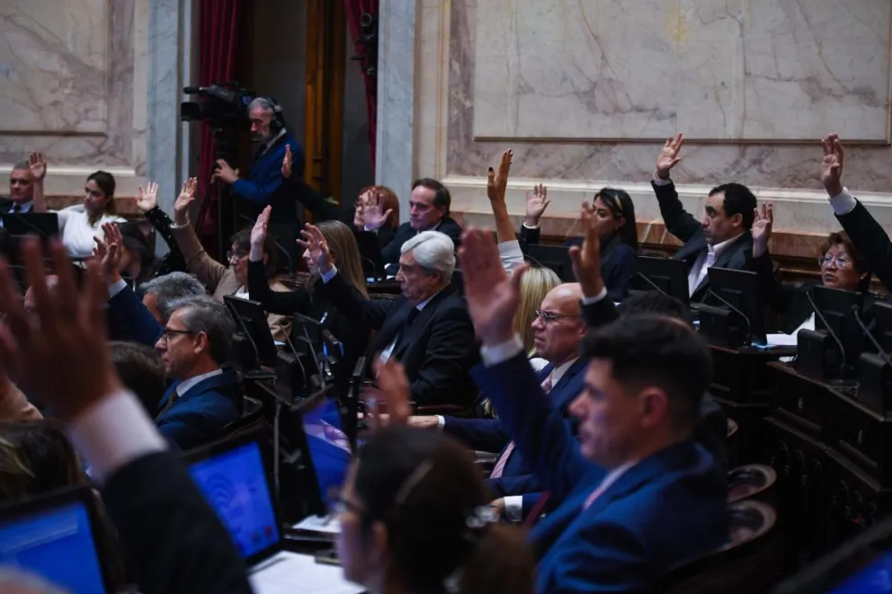 Senadores durante la votación este miércoles. Foto: EFE