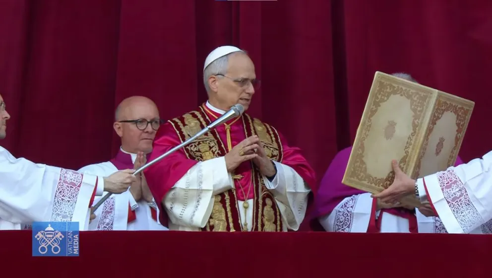 El papa León XIV, este jueves. Foto: Vatican News