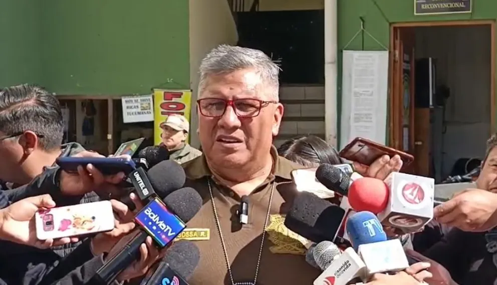 Walter Sosa, director nacional de la Felcc. Foto: Captura de video