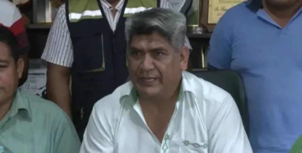 Max Barrientos, dirigente de los transportistas de Yapacaní. Foto: Red Uno