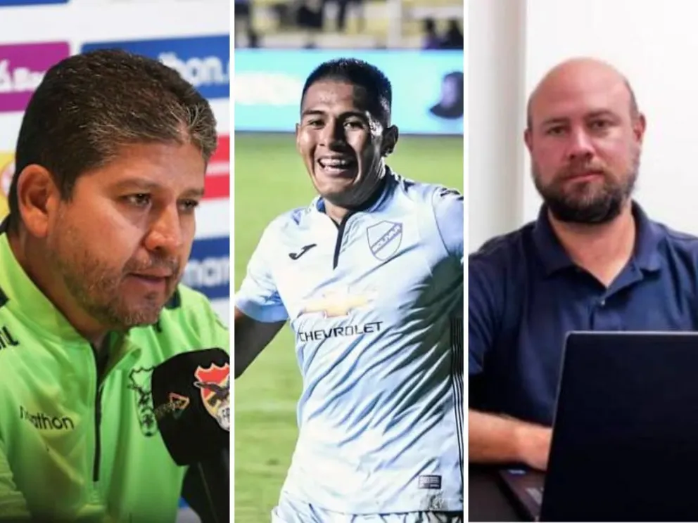 Villegas, Saavedra y Valdivia, parte del conflicto que tiene el DT con los celestes. Fotos. AD