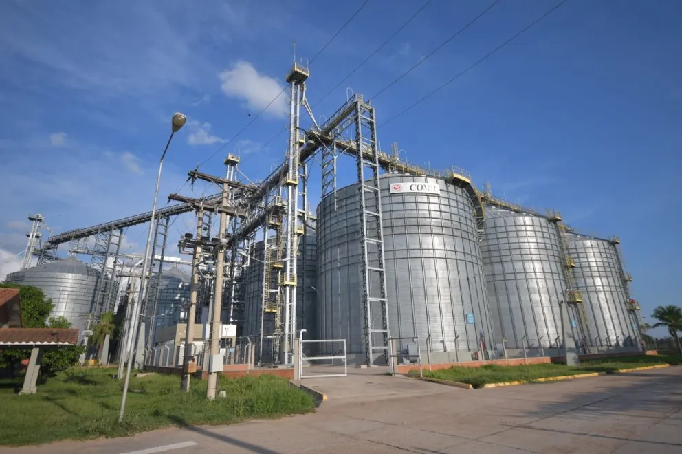 Planta de industrialización de aceite en San Julián Foto: EMAPA