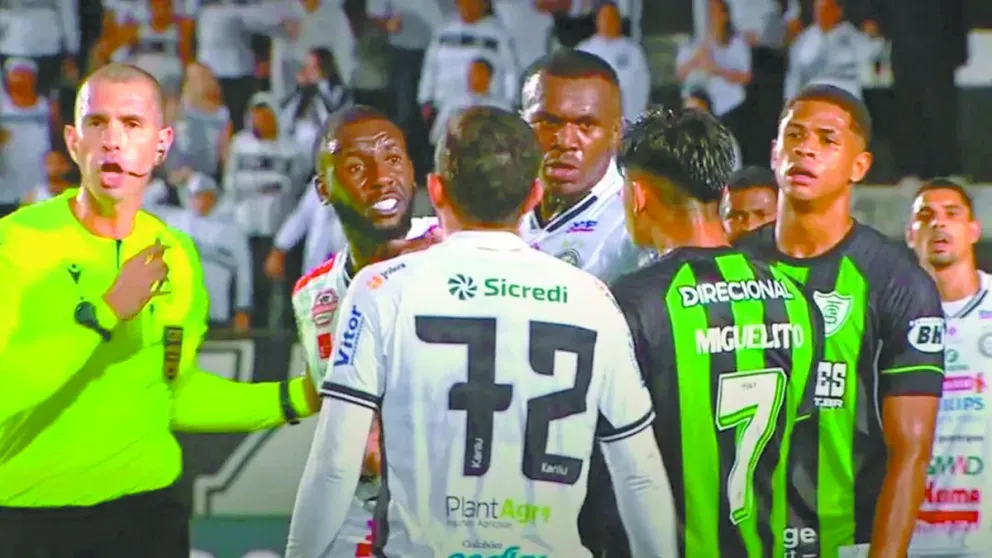 Una imagen del incidente del domingo 4 de mayo de 2025 en el que estuvo involucrado Miguel Terceros. Foto: Globo Esporte.