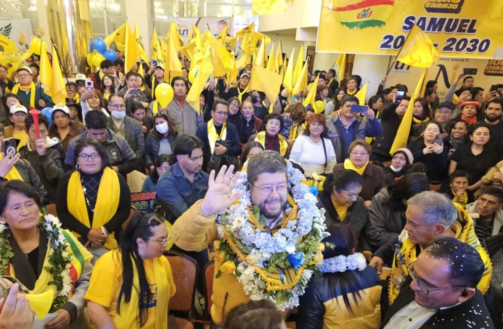 Samuel Doria Medina, líder de la alianza Unidad. Foto. Samuel Doria Medina