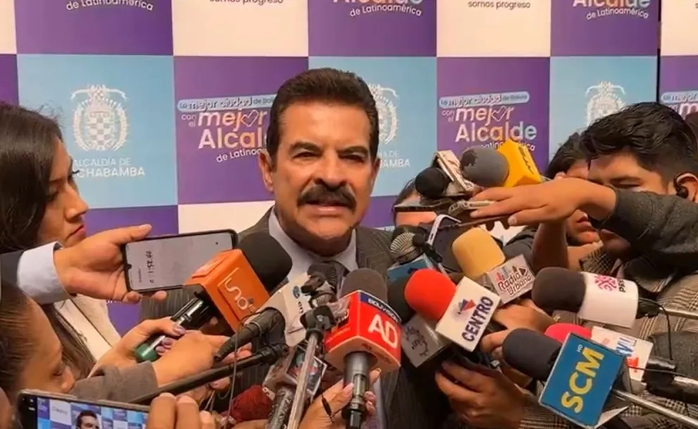 Manfred Reyes Villa, alcalde de Cochabamba y precandidato. Foto: Erbol