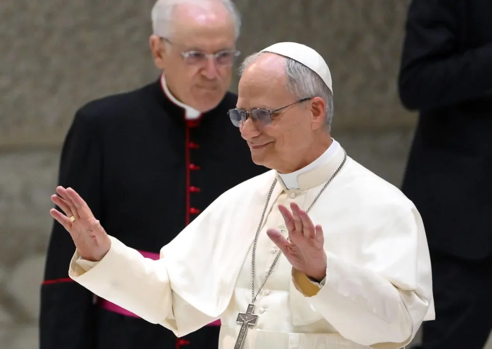 El papa León XIV en una imagen del 12 de mayo. Foto: EFE