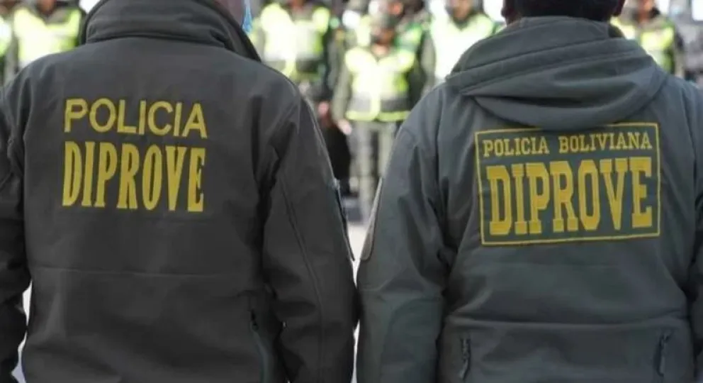 Imagen referencial de dos efectivos de Diprove. Foto: RRSS