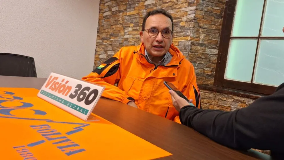 René Chávez durante la entrevista con este medio. Foto: Wara Arteaga.