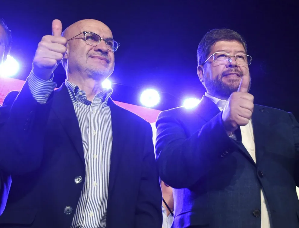 Lupo y Doria Medina, en la actividad proselitista del miércoles. Foto: APG 