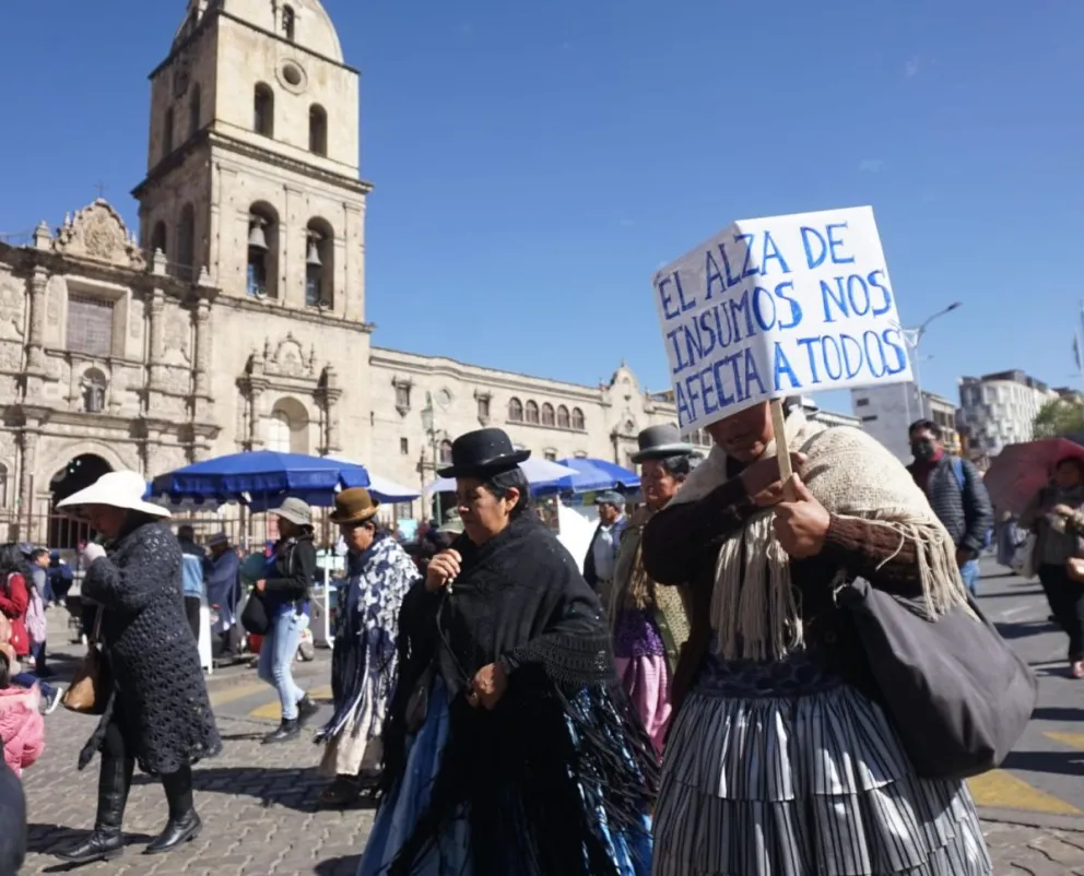 Sectores que se movilizaron este jueves. Foto: APG 