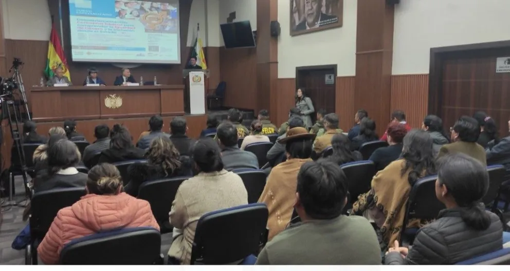 El acto de presentación de los cursos especializados. Foto: Ministerio de Justicia