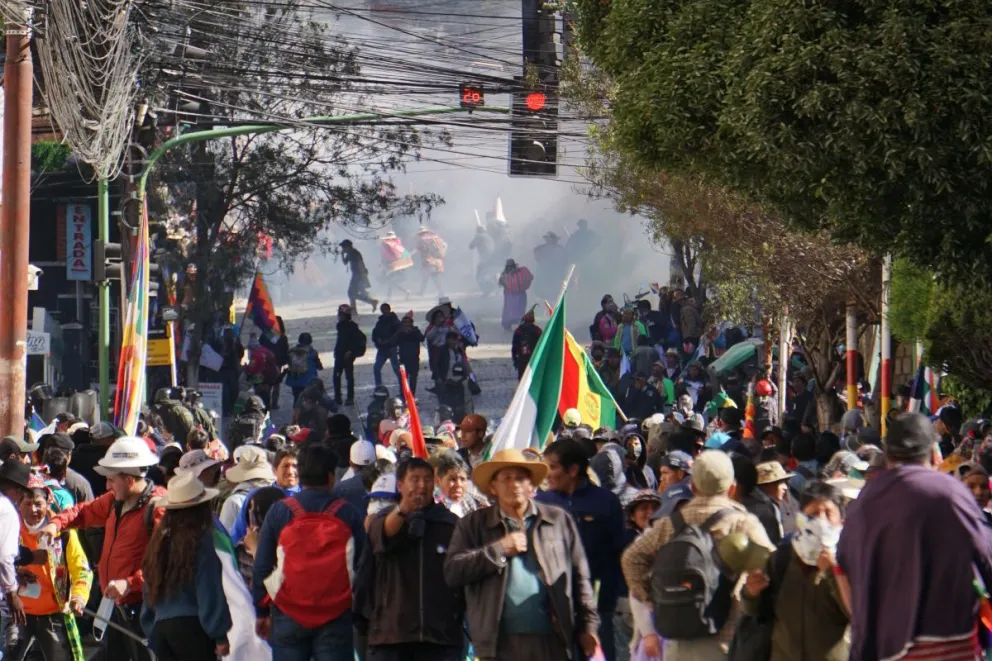 Gasificación en Sopocachi, en La Paz. Foto: APG