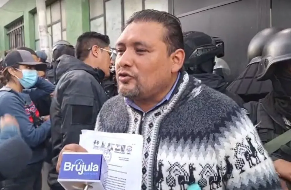 Marcelo Galván, abogado de Ponciano Santos. Foto: Captura