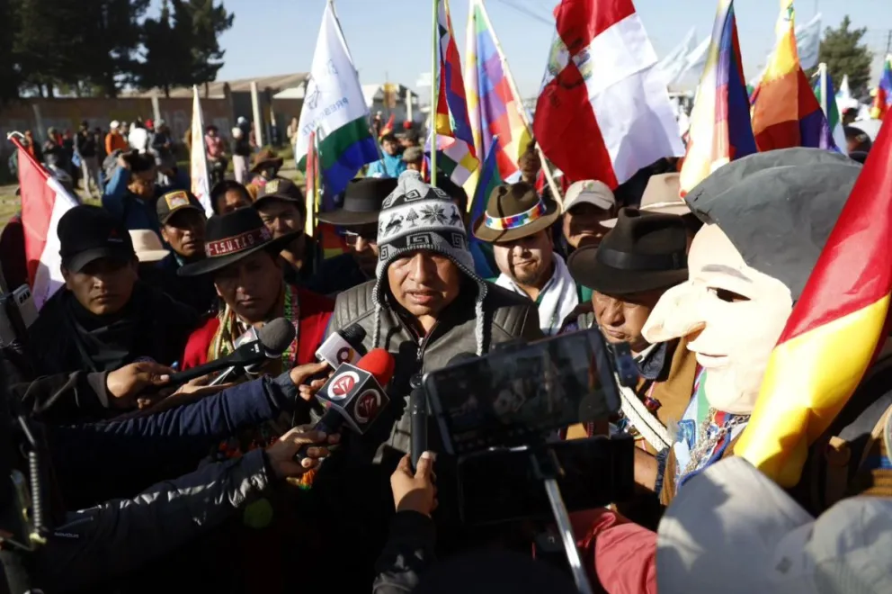 Ponciano Santos antes de ser aprehendido. Foto: Facebook de Evo Morales