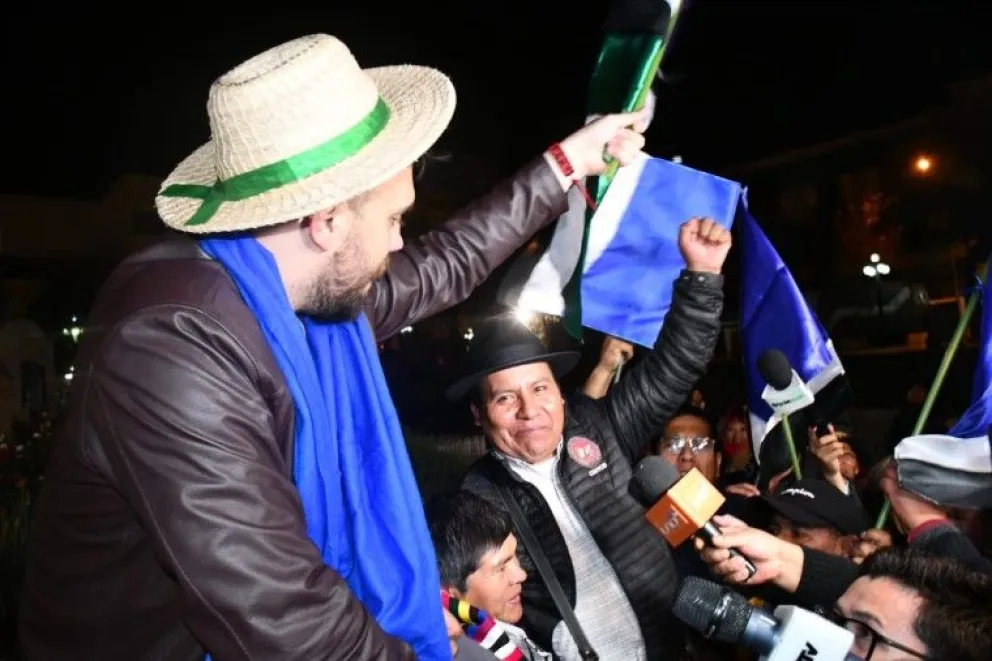 Eduardo Del Castillo y Milán Berna, el binomio del MAS. FOTO: APG