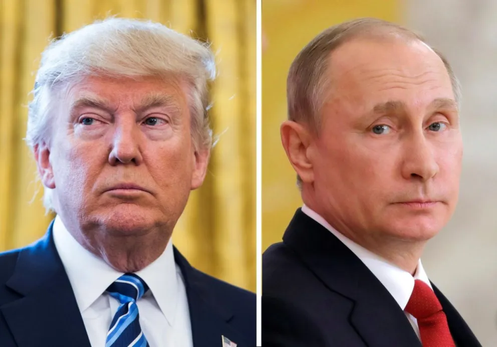 Donald Trump y su homólogo ruso Vladímir Putin. Foto: EFE