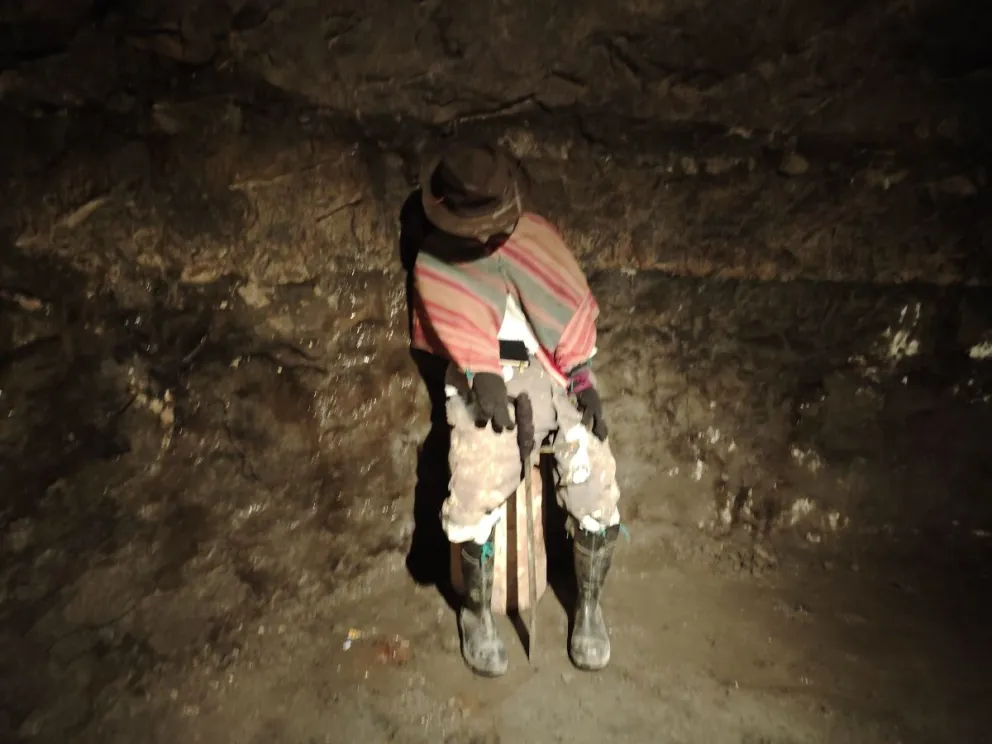 Una representación del personaje en la cueva. Foto: Leny Chuquimia / Visión 360 