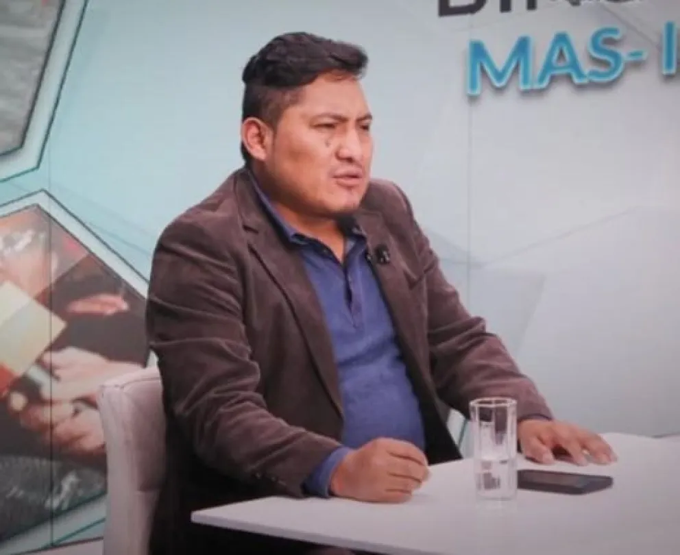 Vocero del Pacto de Unidad, Vidal Gómez.   Foto: Bolivia TV 