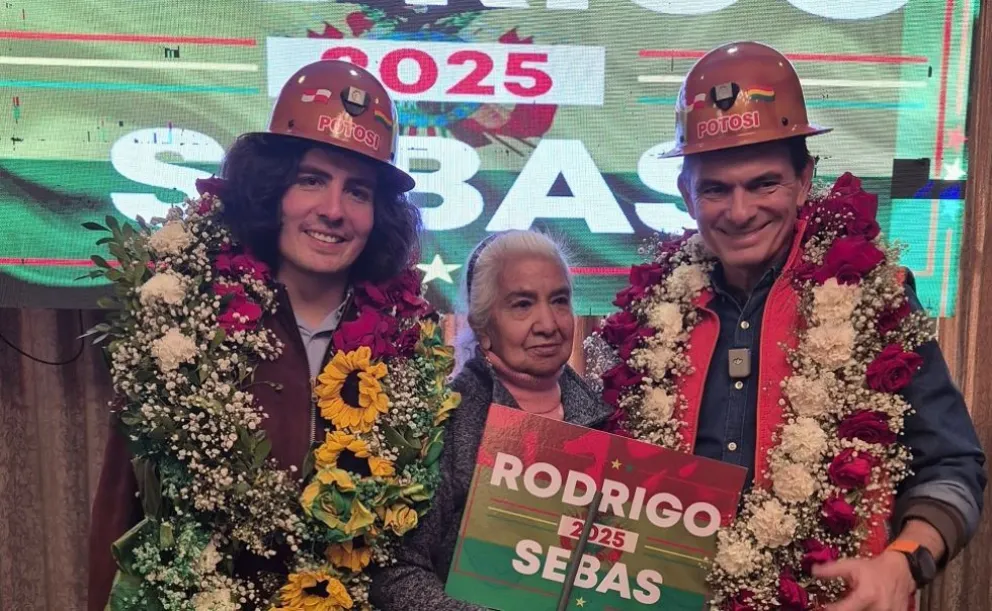 Careaga con Paz, el pasado lunes, cuando presentaron su binomio. Foto: Correo del Sur