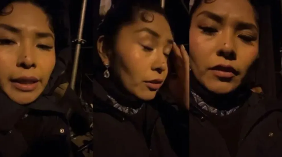 Yarita Lizeth, en imágenes capturadas del video que publicó.