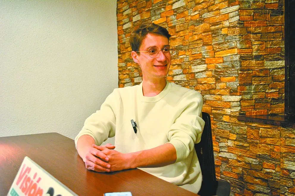 Jorge Simon Zait es el Rumano sin mar que recorre toda Bolivia. FOTO: Leny Chuquimia/Visión 360
: