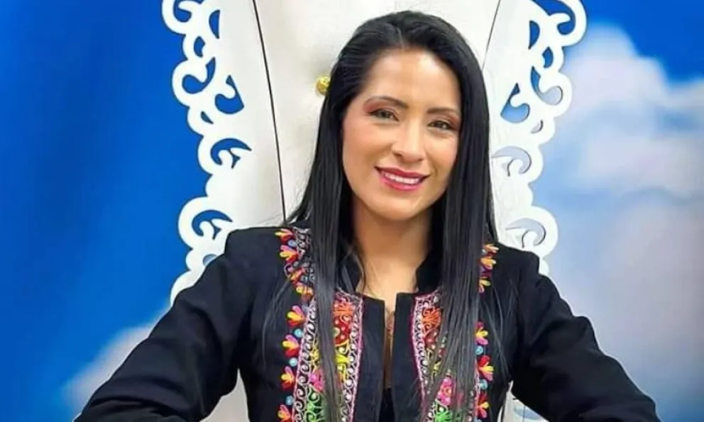 La candidata a vicepresidenta Wilma Alanoca. FOTO: Facebook