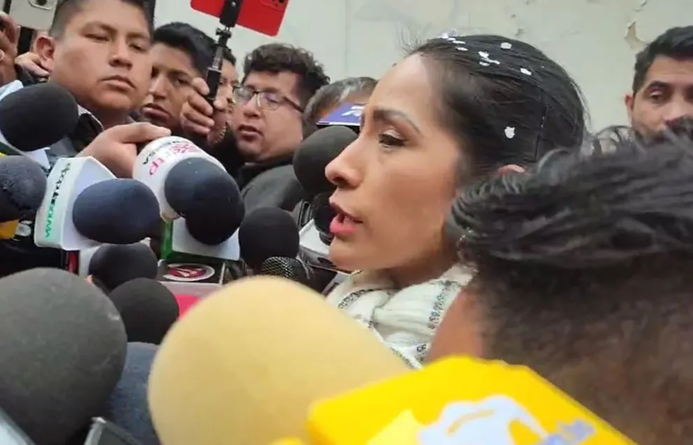 Wilma Alanoca, candidata a la Vicepresidencia y acompañante de fórmula de Evo Morales. Foto: captura