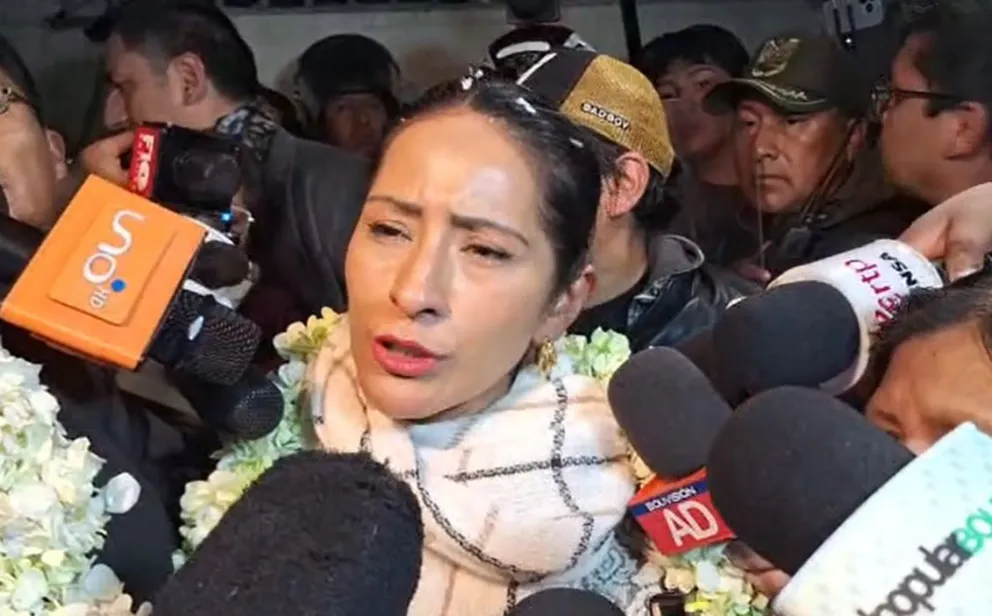 Wilma Alanoca, candidata a la Vicepresidencia, acompañante de fórmula de Evo Morales. Foto: captura