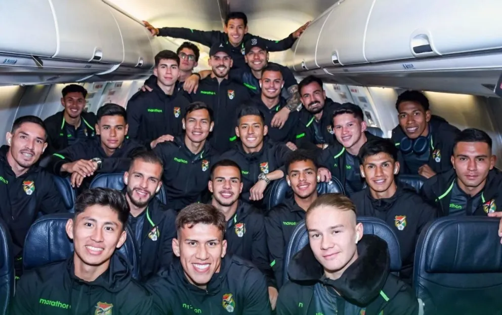 El viaje que realizó el seleccionado nacional a Lima en la fecha FIFA de marzo. Foto: FBF