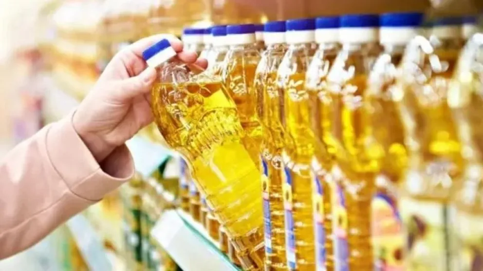 Botellas de aceite en un supermercado. Foto: RRSS