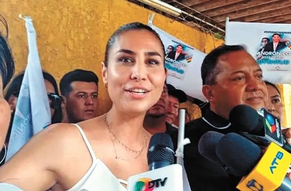 Jessica Jordan, ex Miss Bolivia y candidata a la Gobernación de Beni. Foto: APG
